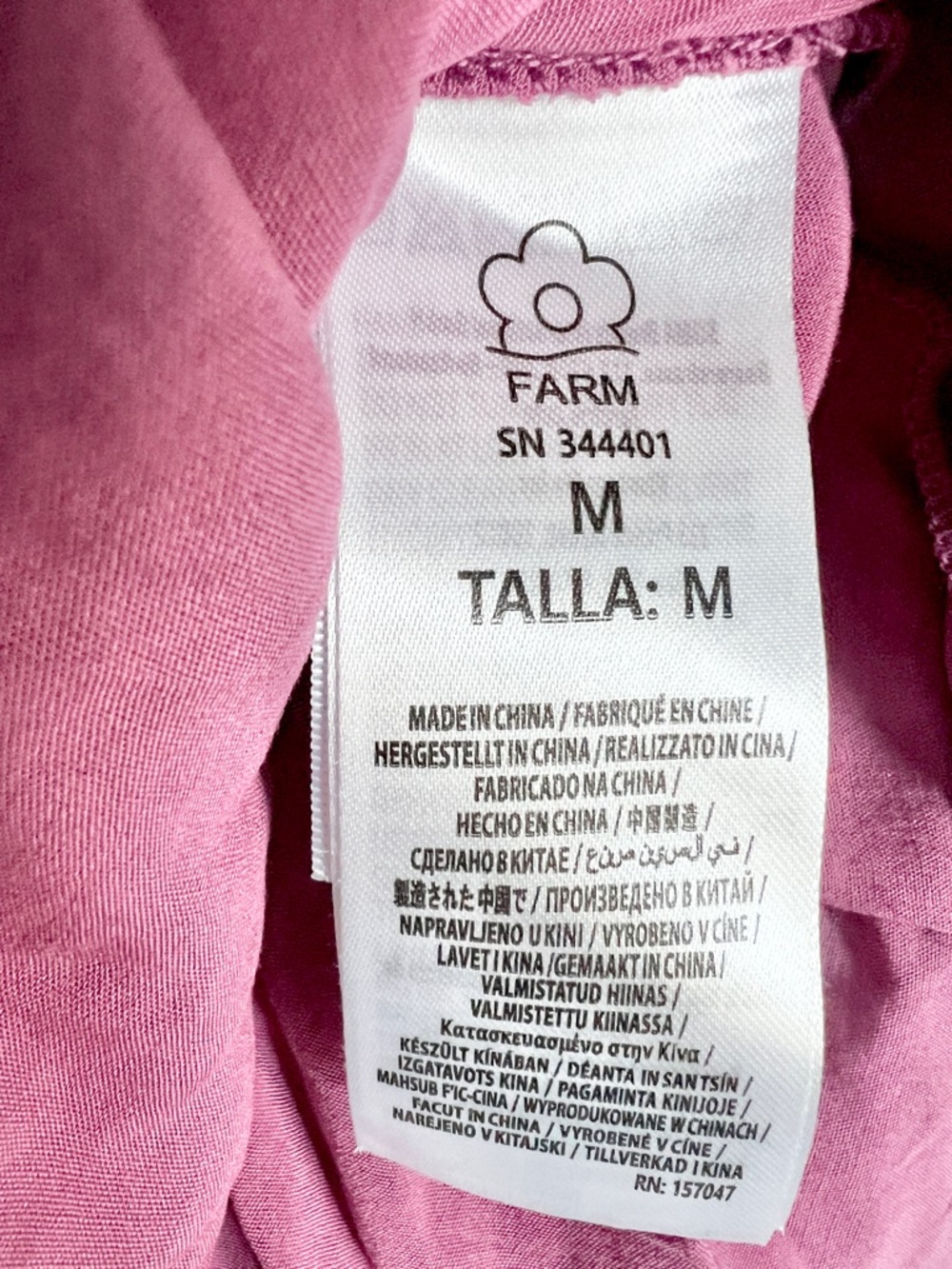 FARM Rio Pink Richelieu Lenzing Ecovero Viscose Maxi Dress Size Medium NWT - Picture 15 of 16
